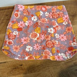 Pink Lily Floral skirt